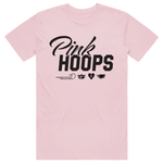 Pink Hoops Logo Cotton Tee