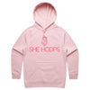 She Hoops Cotton Hoodie - Pink/Pink